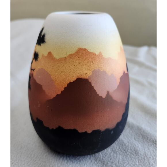 Native American Navajo Vase Signed J. Jelly Dineh Cactus Joshua Tree Southwest - Picture 6 of 10